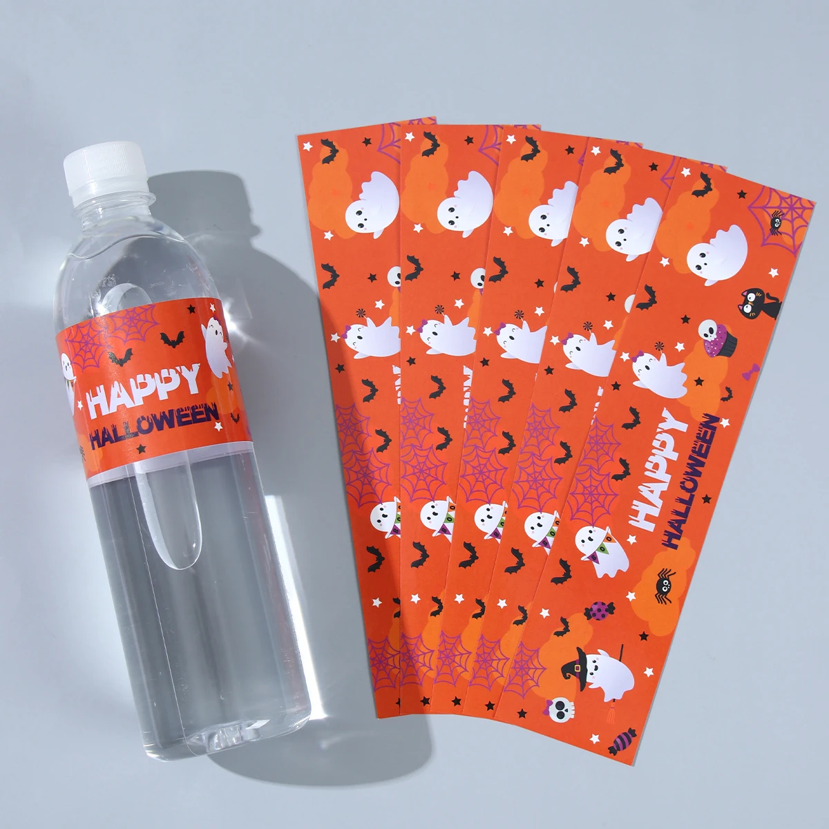 10/24 шт. пластиковые наклейки в виде тыквы