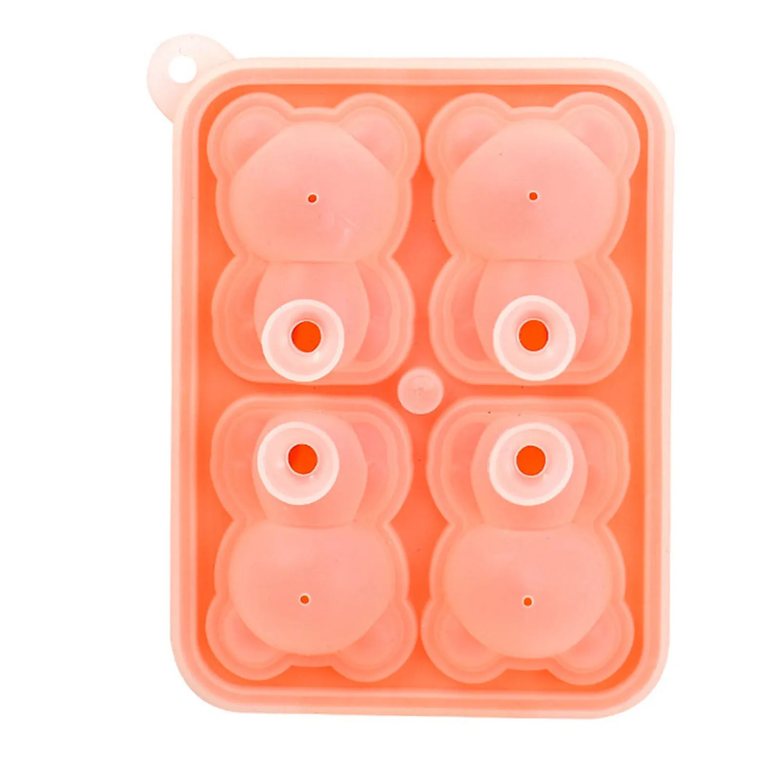 

Durable Drinks Bear Ice Cube Mould Silicone Trays 14.5x11x3.6cm Funnel Type Leak-proof Reliable Reusable Stackable