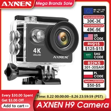 AXNEN H9R H9 Action Camera Ultra HD 4K 30fps 1080P 60fps WiFi 2 Inch 170D Underwater Waterproof Helmet Video Recording Sport Cam