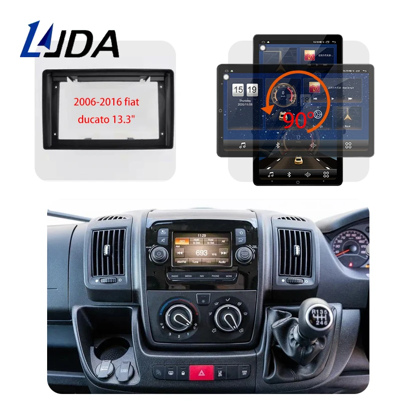 Автомобильный мультимедийный плеер DSP Carplay 1 Din Android 10 GPS для Fiat Ducato 2009-2015 Citroen Jumper