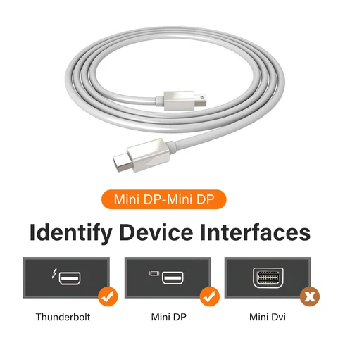 Удлинительный кабель Mini Displayport Thunderbolt 2, порт мини-дисплея, ТВ-приставка 1080P DP к Mini DP, аудио-видео Aux Displayport