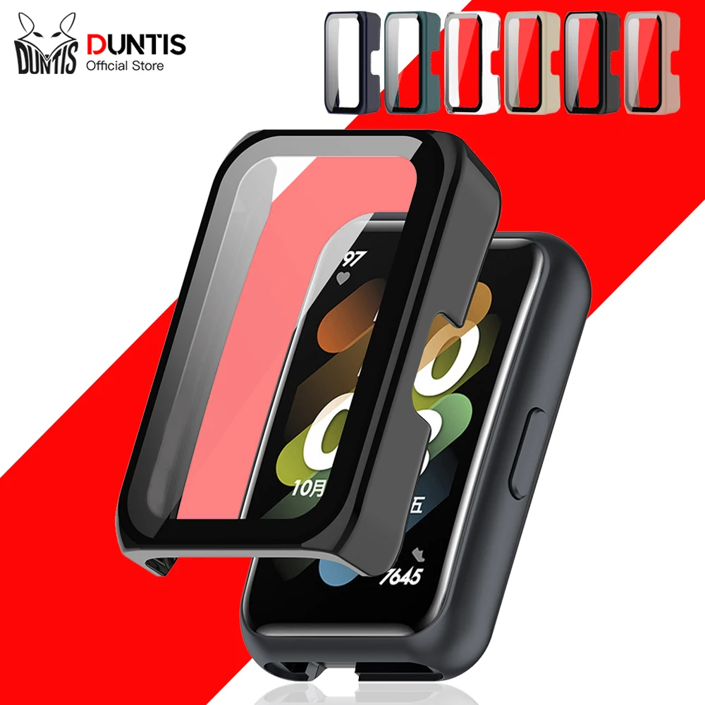 

2-IN-1 Protective Case With Tempered Glass for Huawei Watch Fit Mini Anti-scratch Screen Protector Cover Case Accessories