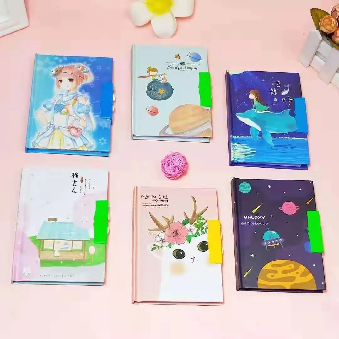 Kawaii детский творческий жесткий копировальный блокнот с паролем ученический