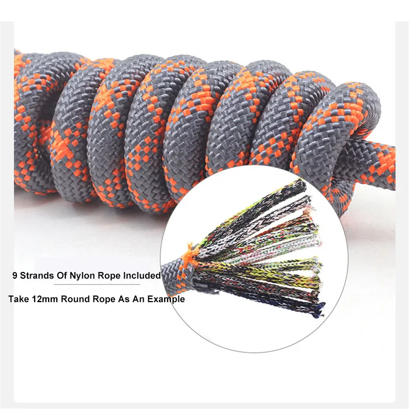 Светоотражающая круглая нейлоновая веревка с мягкой ручкой короткий поводок для