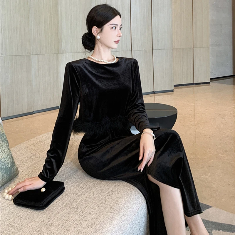 2024 новые модные комплекты из двух предметов женские укороченные топы с длинными