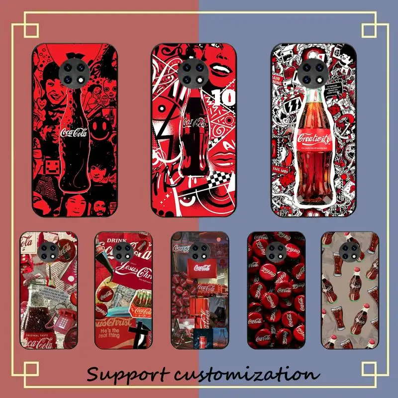 

Fashion Drink Co-ca-cola Phone Case for Redmi 5 6 7 8 9 A 5plus K20 4X S2 GO 6 K30 pro