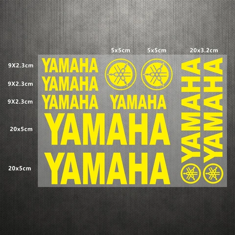 Светоотражающие наклейки Yamaha с логотипом, наклейки на мотоцикл, наклейка на бак, виниловый комплект, водонепроницаемый