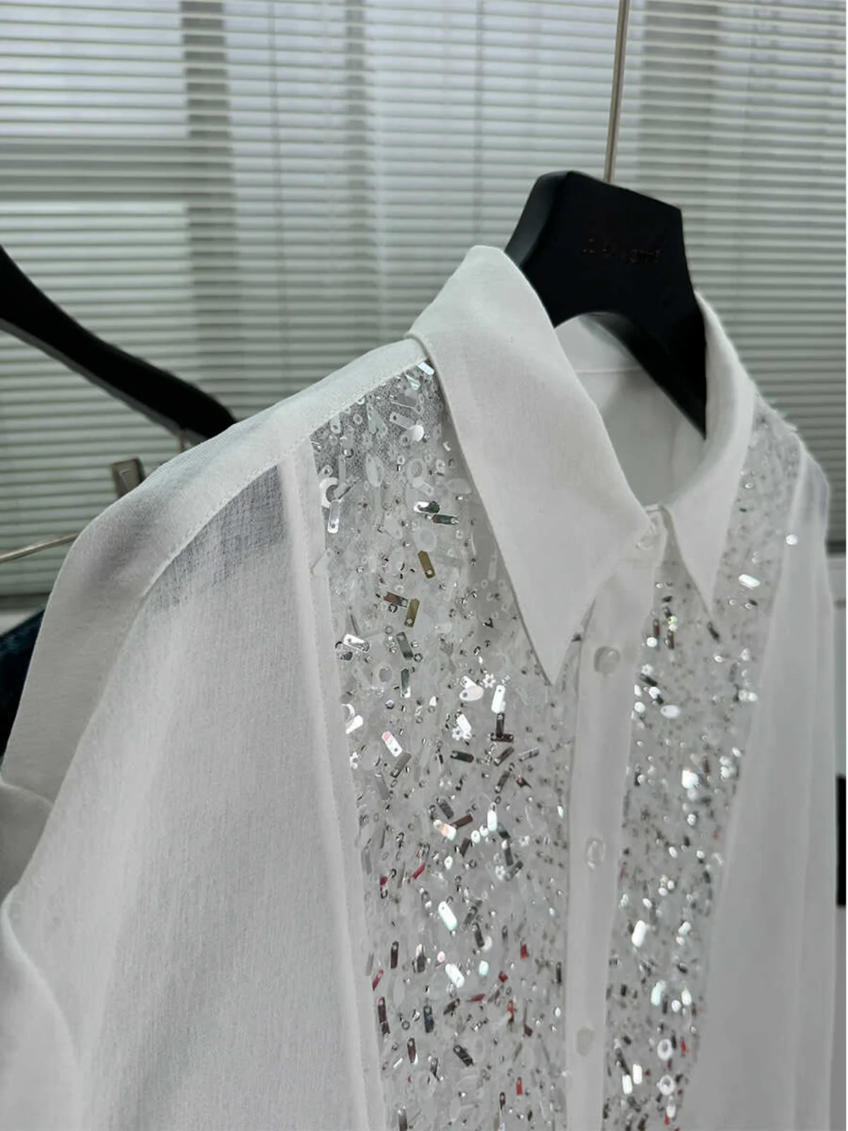 Bi Grab Хороший продукт дизайн с блестками свободные рубашки длинными рукавами и