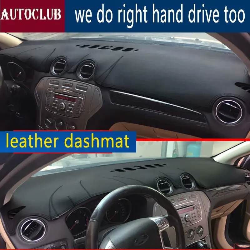 

For Ford Mondeo Mk Iv 2007-2014 Leather Dashmat Dashboard Cover Car Pad Dash Mat Sunshade Carpet Cover 2008 2009 2010 2013