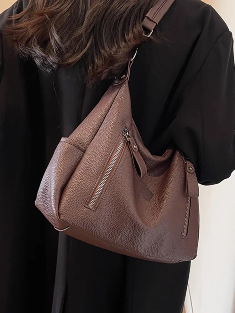 

Ретро сумки на плечо из искусственной кожи для женщин 2023 Осень Корейская мода женская сумка через плечо женские сумки и сумки рюкзаки