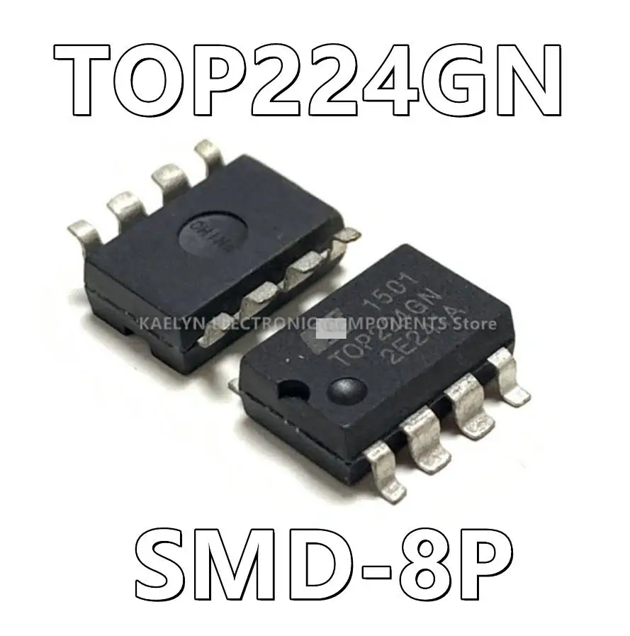 

10Pcs/lot TOP224GN TOP224 Converter Offline Boost, Buck, Flyback, Forward Topology 100kHz 8-SMD