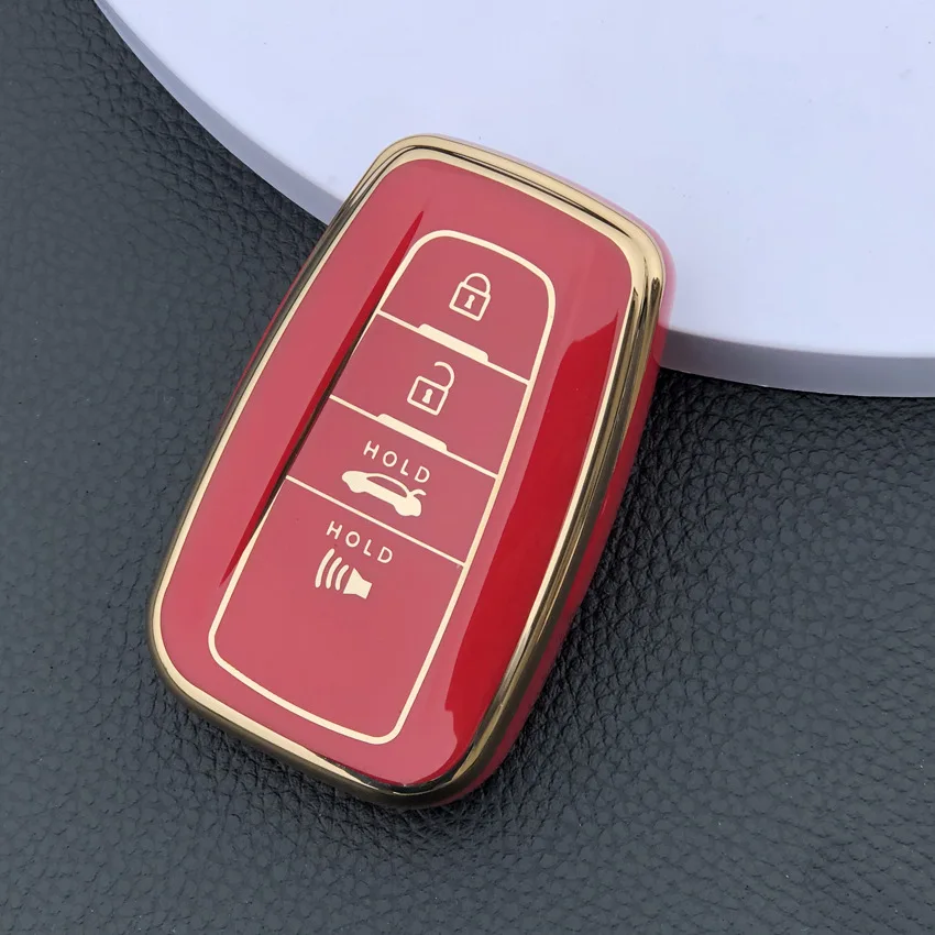 

2 3 4 Button Tpu Car Key Case Cover for Toyota Highlander XLE Corolla LE Cross Hybrid Camry TRD 2019 Rav4 Avalon Car Accessories