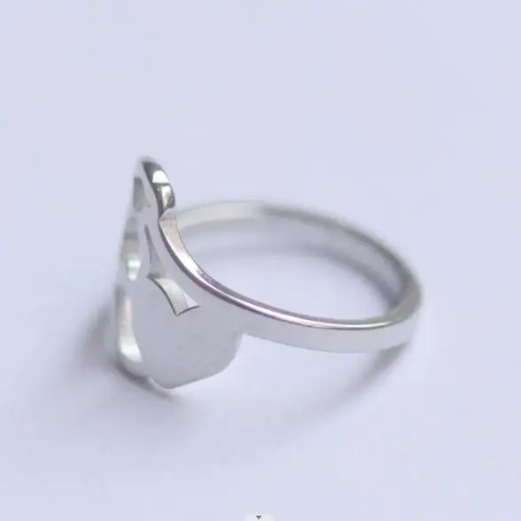 

Stainless Steel Silver Color Bear Rings Trendy Animal Sharp Jewelry Men Party Gifts Hollow Jewel