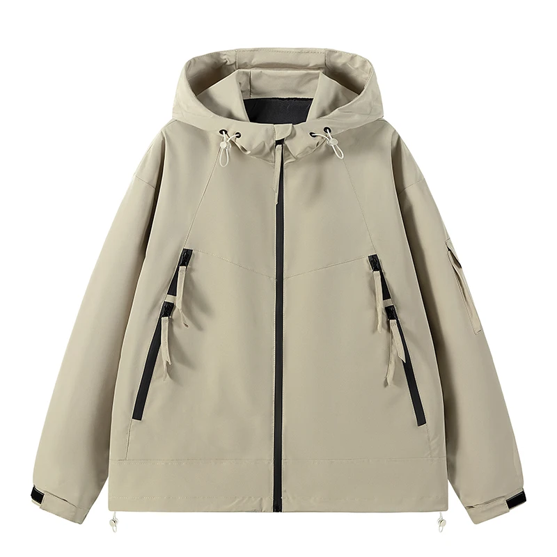 

New 2023 Spring Autumn Hip Hop Streetwear Outdoor Military Green Black Cargo Jackets Men's Casual Fashion Oversize 3XL