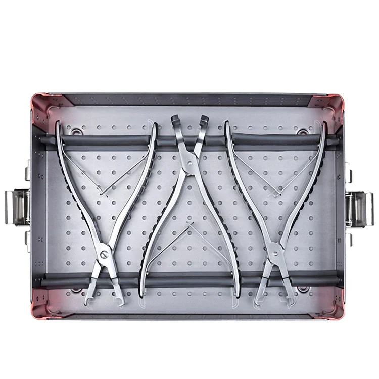 

Human trauma instruments set Orthopaedic surgical instrument Rib plate instrument kit