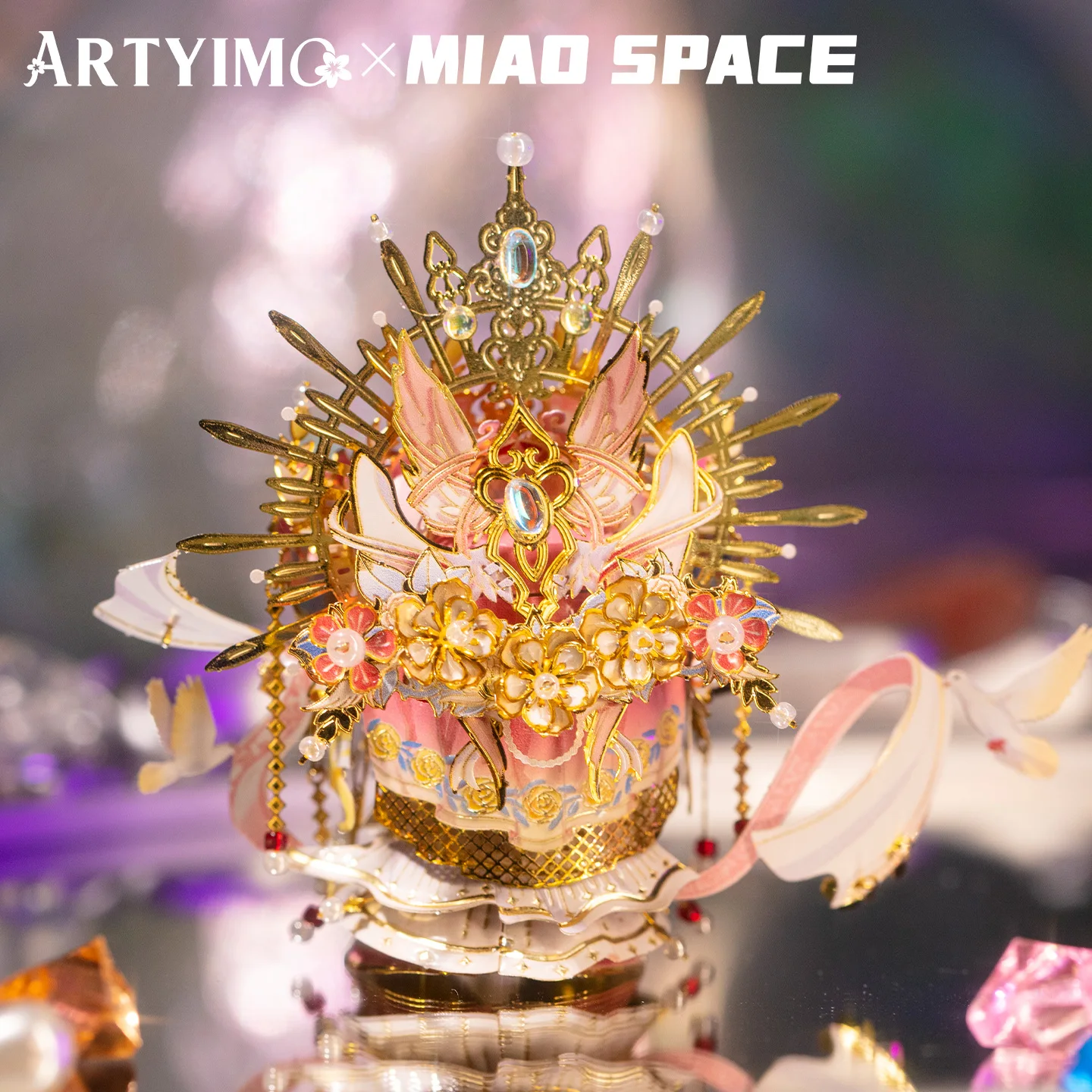 Фото ARTYIMO Venus MIAO 3D металлическая головоломка, набор для самостоятельной сборки, головоломка-тестер на логику, украшение для стола, подарок на Рождество, Хэллоуин, день рождения, коллекционный предмет №4