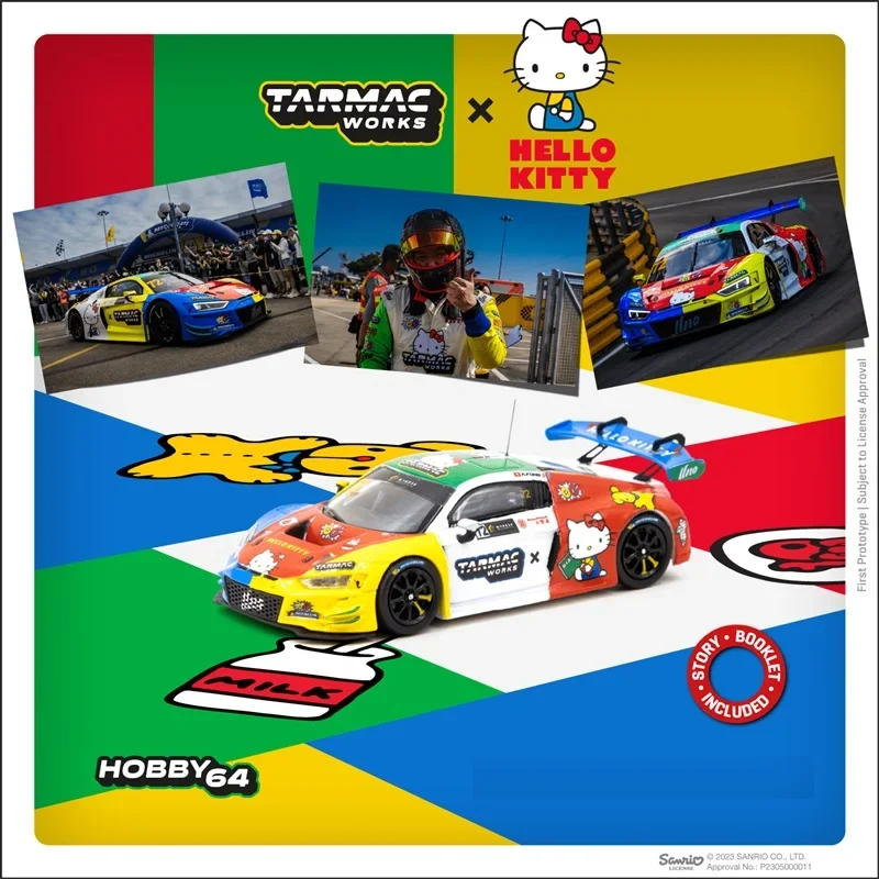 

Tarmac Works 1:64 R8 LMS GT3 Evo II Macau GT Cup 2022 Uno Racing Model Car