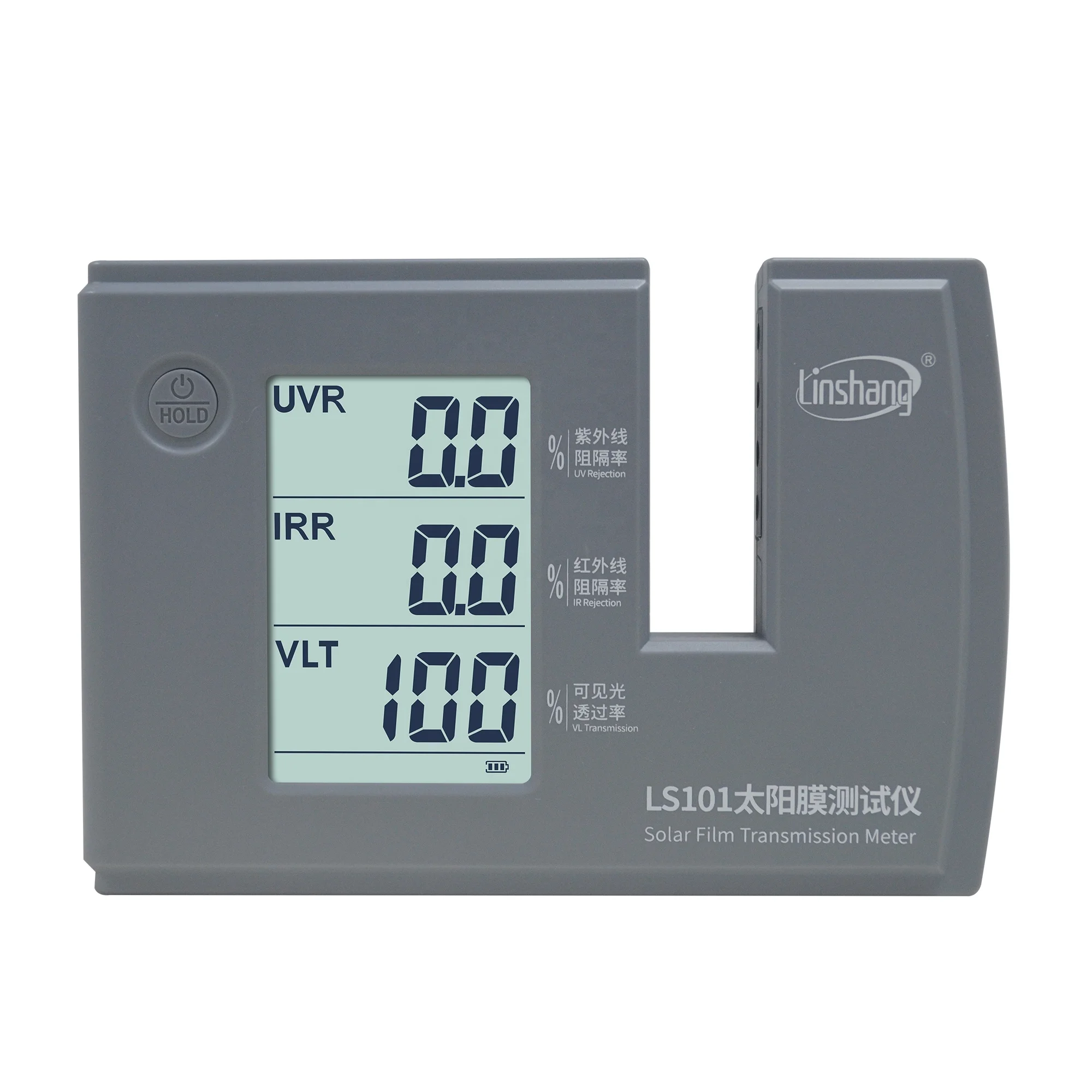 

Portable Window Tint Meter Linshang LS101 Transmission Meter for Ultraviolet Infrared Rejection Rate Visible Light Transmission