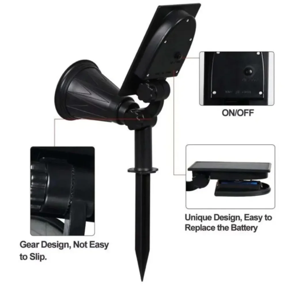 Новинка регулируемый солнечный светильник для сада яркий дорожек парковки