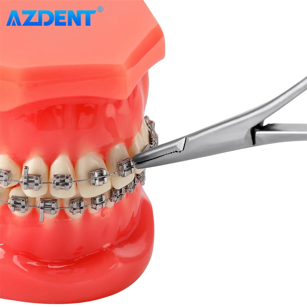 Стоматологический иглодержатель пинцет AZDENT щипцы из нержавеющей стали