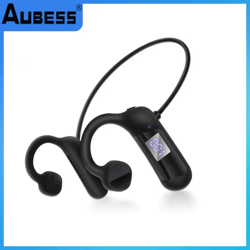 

Support Tf Card Wireless Headphone bluetooth-compatible Bone Conduction Headset With Digital Power Display 5.0 Akz-g1