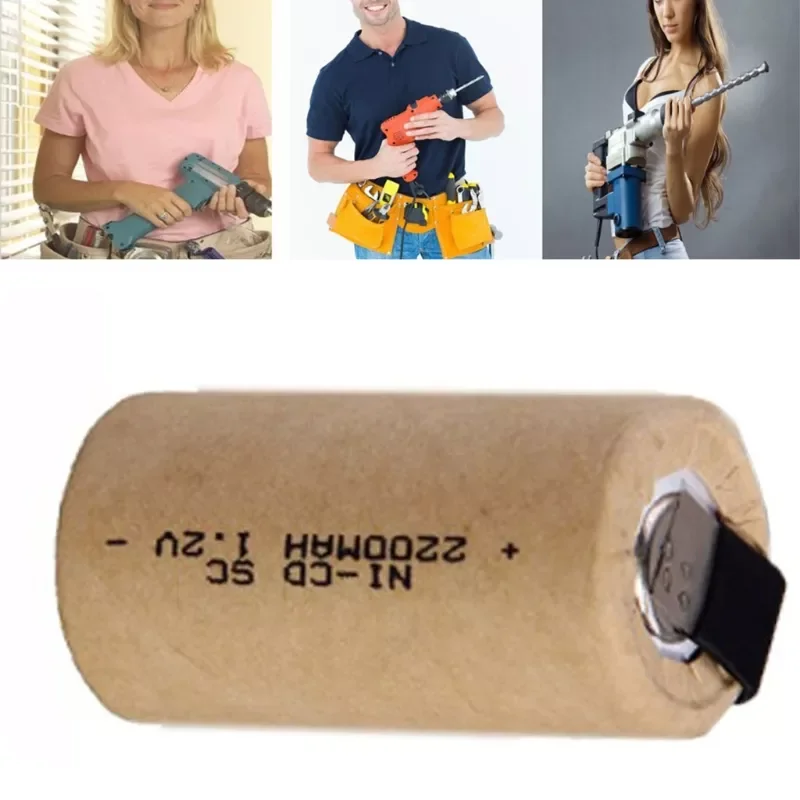 

For Electric Screwdrivers Electric Drills Real Capacity Sub C SC 2200mAh 1.2V NI-CD Battery Rechargeable Batteries