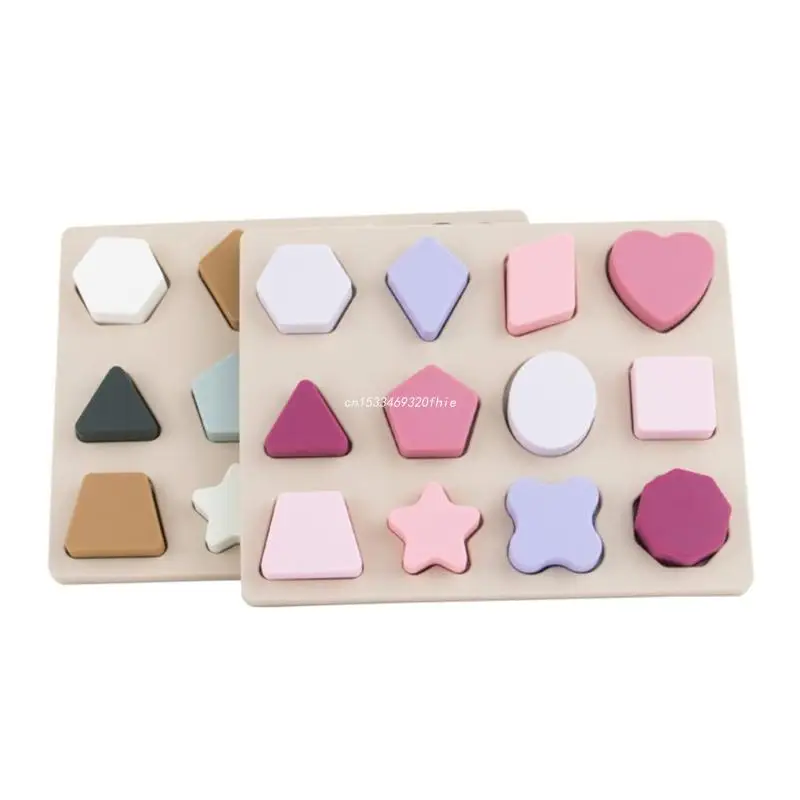 

Montessori Educational Toy for Kids Shape Matching Geometry Jigsaw Puzzle Toy Dropship
