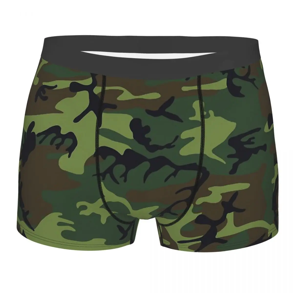 

Камуфляжные зеленые коричневые черные мужские боксеры, трусы, плавки, шапочки с треской, дышащие высококачественные подарочные идеи
