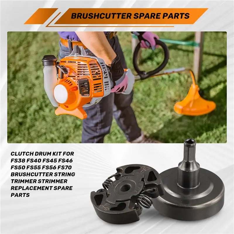 Фото Комплект барабана сцепления A76I для триммеров Stihl FS38, FS40, FS45, FS46, FS50, FS55, FS56, FS70, запчасти для кусторезов и г №4
