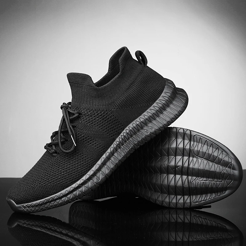 Кроссовки-носки мужские дышащие уличные повседневные лоферы прогулочная обувь