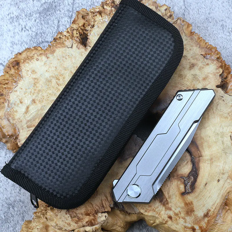 Складной нож TRSKT 14C28n охотничьи Тактические Ножи карманный с рукояткой TC4 Походный