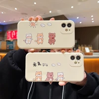 punqzy painted doctor cute phone case for iphone 13 12 11 pro max xr 7 8 6 plus x xs all inclusive drop protection matte cover