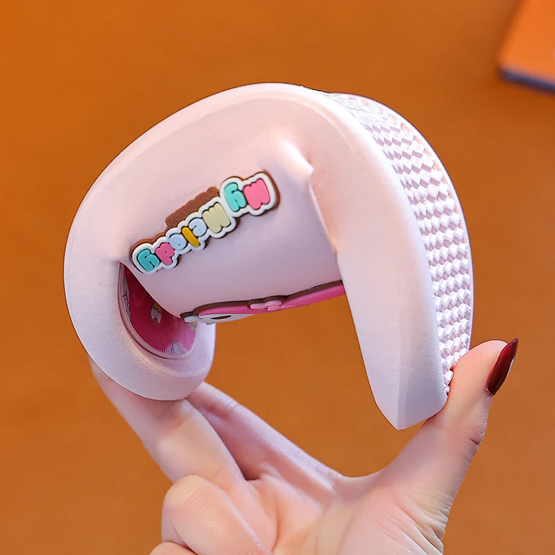 Тапочки детские Нескользящие для дома и улицы милые шлепанцы девочек мультяшный