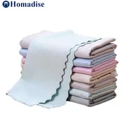 5pcs fish scale cloth microfiber cleaning cloth for washing windows mirrors stainless steel and more cleaning polishing rags