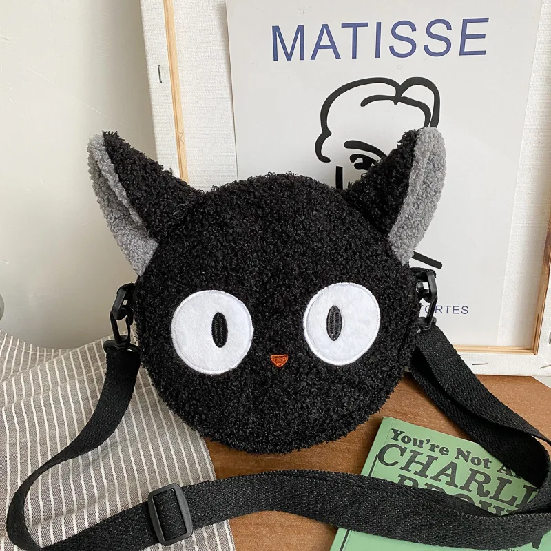 

Anime Kiki's Delivery Service JiJi Shoulder Bags For Women KiKi Cat Cosplay Plush Small Messenger Bag Student Purse