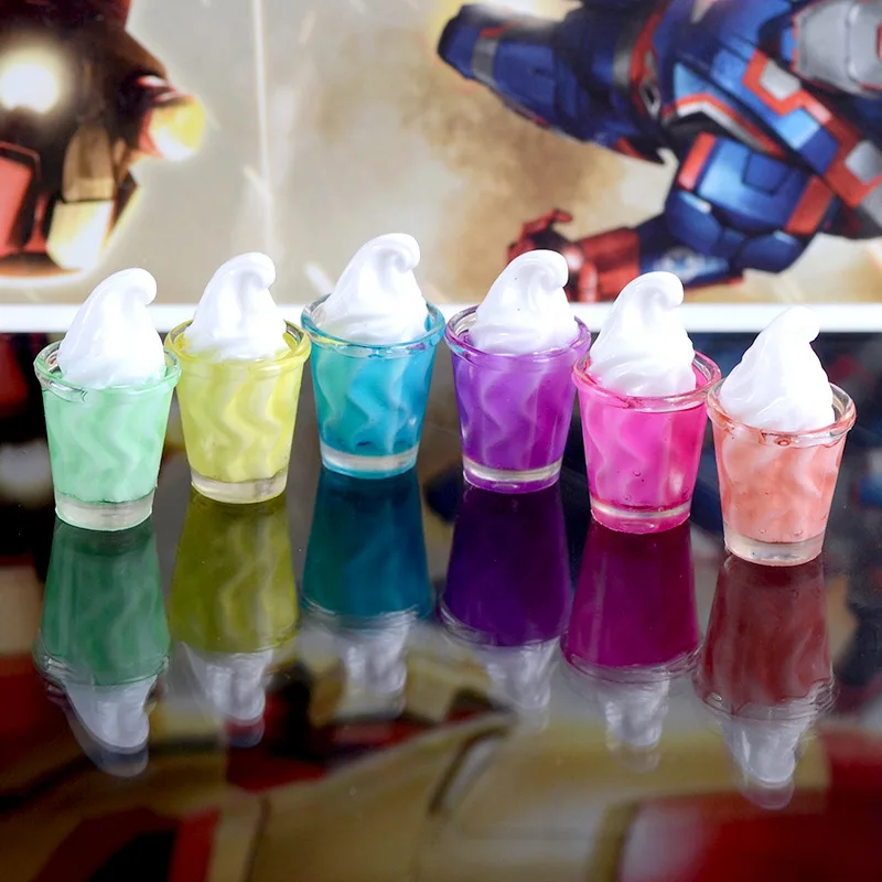 

Кабошон из смолы с плоской задней частью, имитация мороженого, каваи, искусственная еда, скрапбукинг, украшения, аксессуары для кукол, 20 шт.