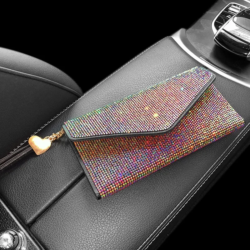 Сумка-держатель для водительских прав с бриллиантами, многофункциональный держатель для удостоверений личности, посылка, кошелек, блестящие автомобильные аксессуары со стразами для женщин марина сергеевна серова клиент не всегда прав