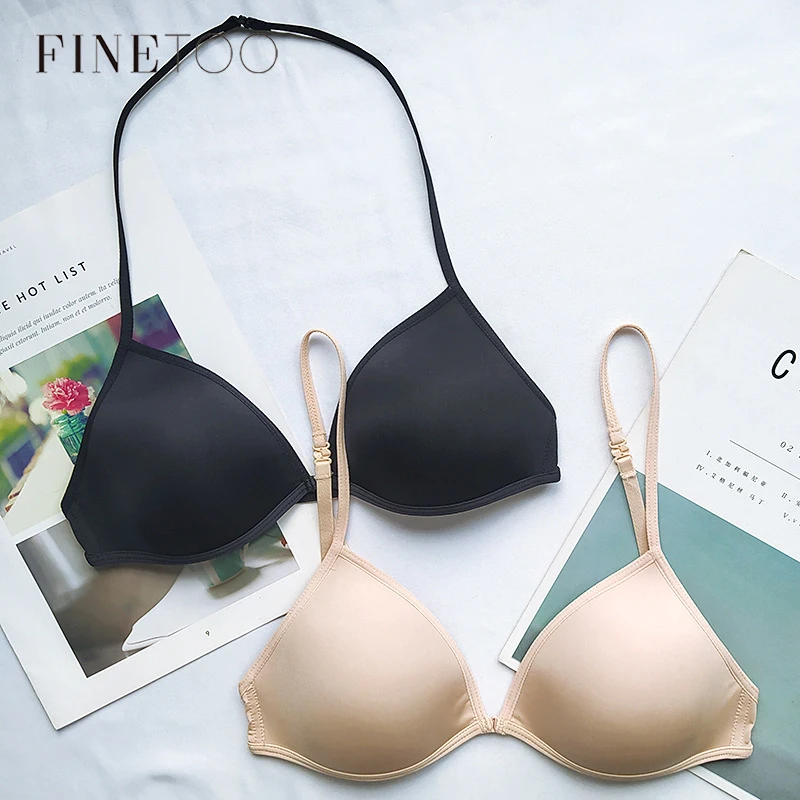 Finetoo сексуальный бесшовный бюстгальтер с глубоким вырезом женский регулируемый