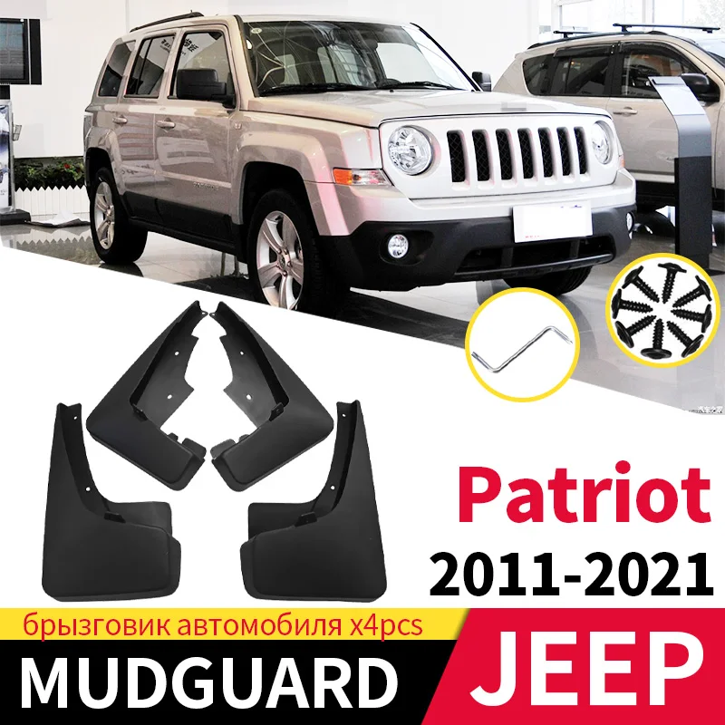 

Car Mud Flaps For Jeep Patriot 2011 -2021 Plastic Mudflaps Splash Guards Mudguards Fender Dedicated Dust-proof Decorative