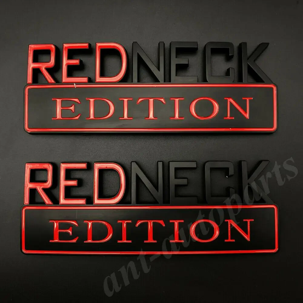 2 шт. 3D черный REDNECK EDITION багажник автомобиля заднее крыло эмблема значок наклейка