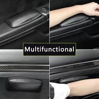 car tools universal leather knee pad for car interior pillow comfortable elastic cushion memory foam leg pad thigh support car a