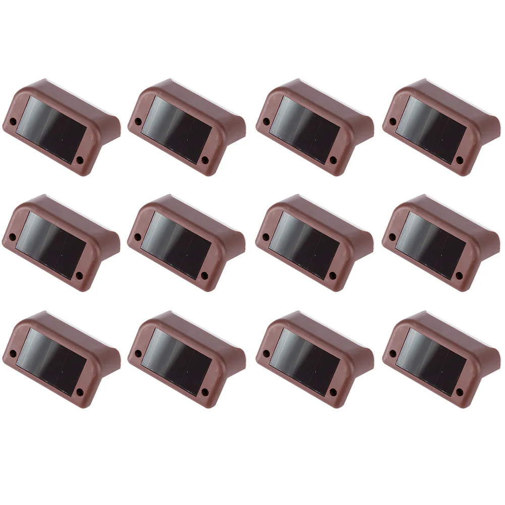 

12 шт. IP65 водонепроницаемый патио Солнечный палубный свет садовый ABS светодиодный теплый белый свет для лестницы забора прочный яркий уличны...