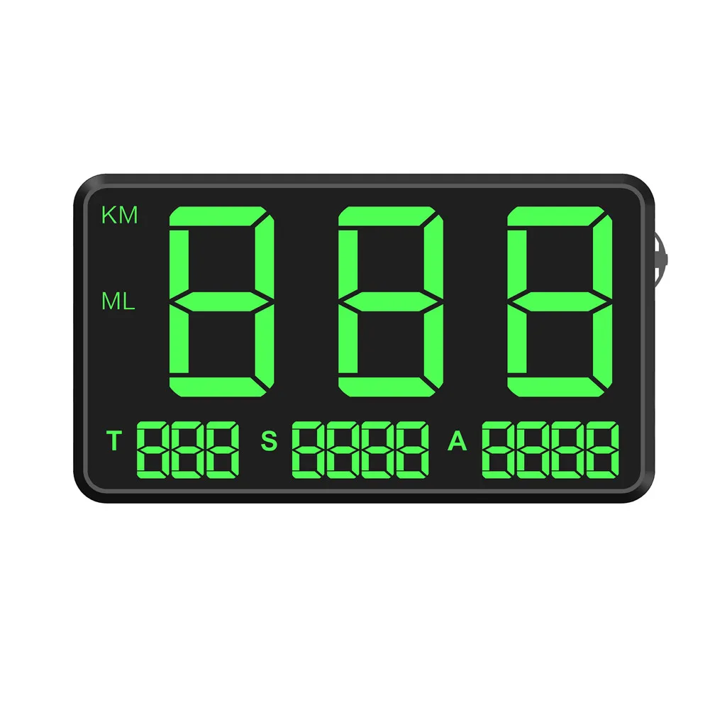Универсальный цифровой автомобильный GPS Спидометр км/ч дисплей HUD сигнализация