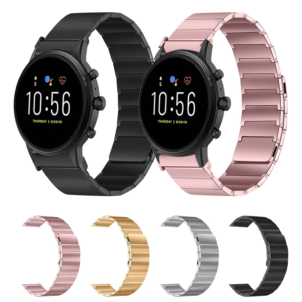 

22mm Metal Magnetic Loop Strap For Fossil gen 6 44mm Gen6/ gen 5 5e / Gen5 LTE 45mm Band Stainless Steel Belt Bracelet Wristband