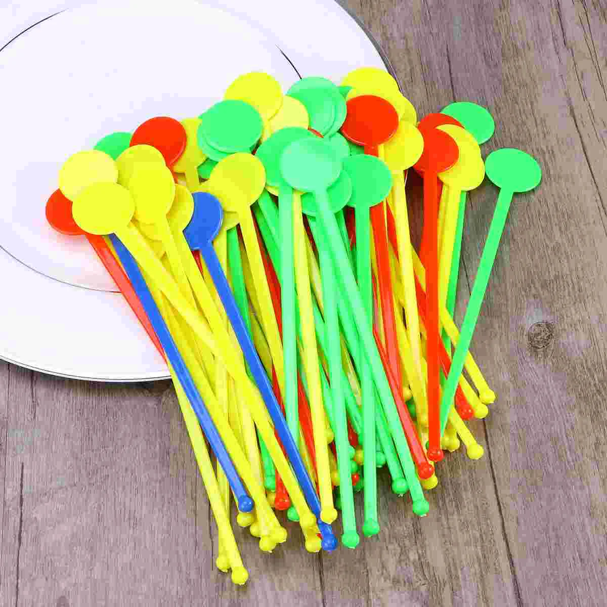 

Sticks Stirrers Cocktail Drink Stir Swizzle Coffee Acrylic Stick Stirrer Stirring Mixing Beverage Drinks Picks Hawaiian Tropical