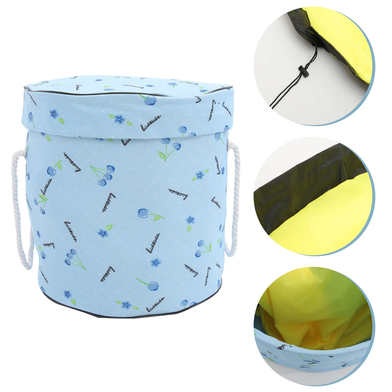 

Basket Laundry Storage Hamper Clothes Fabric Dirty Toy Bin Mat Bins Organizer Toys Felt Folding Foldable Gym Activity Washing