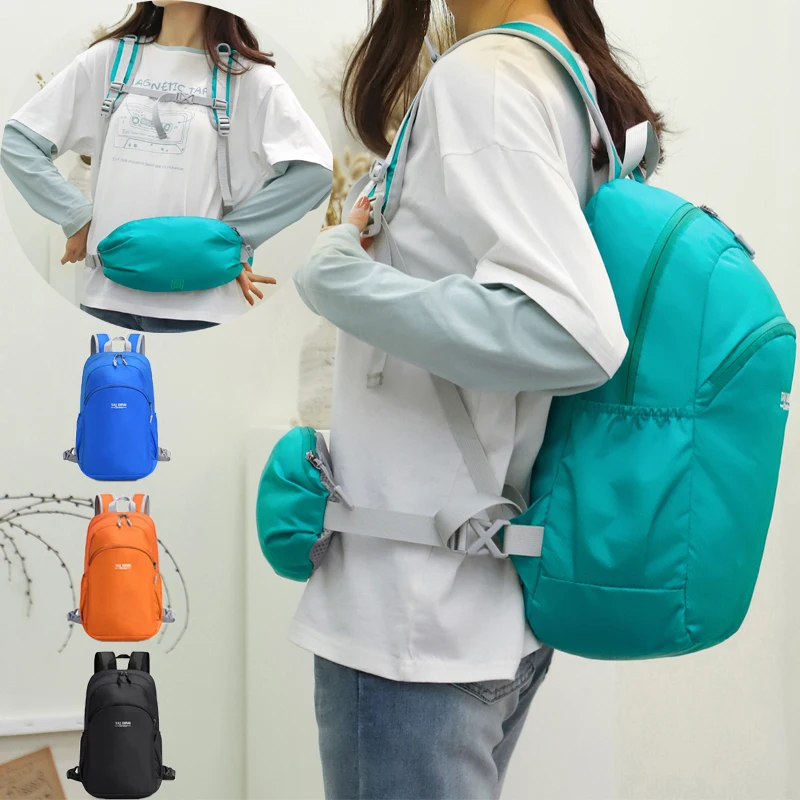 

25L Foldable Waterproof Backpack Outdoor Travel Folding Lightweight Bag Women's Academy Bag Camping Man Male Trekking Hiking