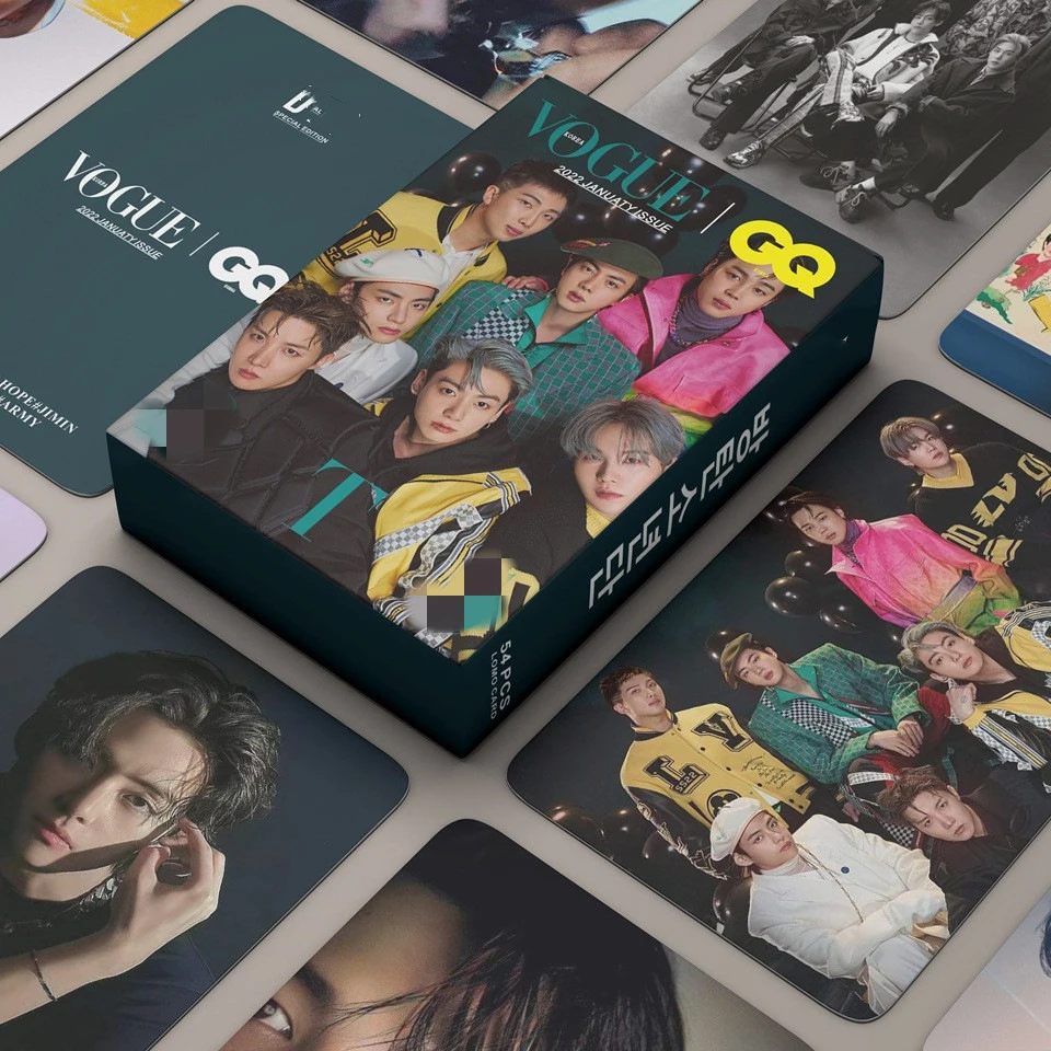54 unids/set Kpop Bangtan Boys Photocards Stray Kids Ateez, nuevo álbum de fiesta 2022 Lomo Cards, postales para niñas, Impresión de fotos, regalo para Fans