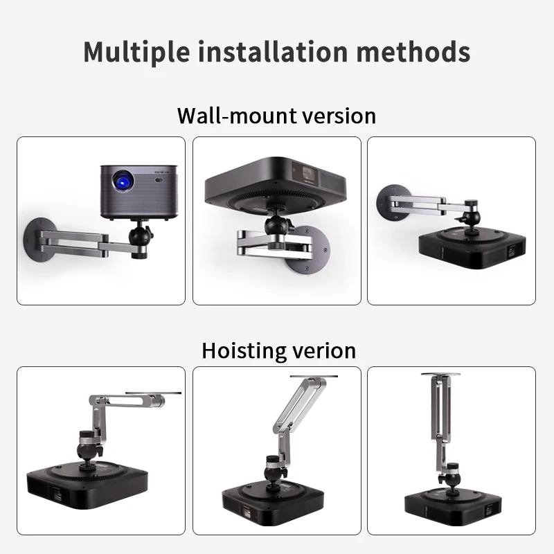 Projector Ceiling Mount Bracket Multi-angle Adjustable Foldable Wall Support Aluminum Alloy Stand Accessory |