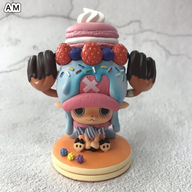 

11cm Anime One Piece Action Figure Tony Tony Chopper Candy Cake Kawaii Figurine Pvc Collectible Model Toys For Kid Birthday Gift